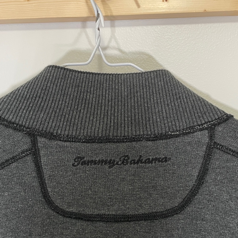 3 Tommy Bahama Men's Zip Up Sweaters - Black, Purple, Light Blue - Picture 11 of 11